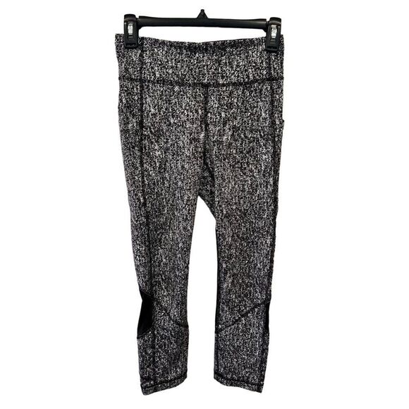 Lululemon Women’s Pace Rival Crop Power Luxtreme Suited Jacquard Leggings Size 4 - Picture 6 of 13